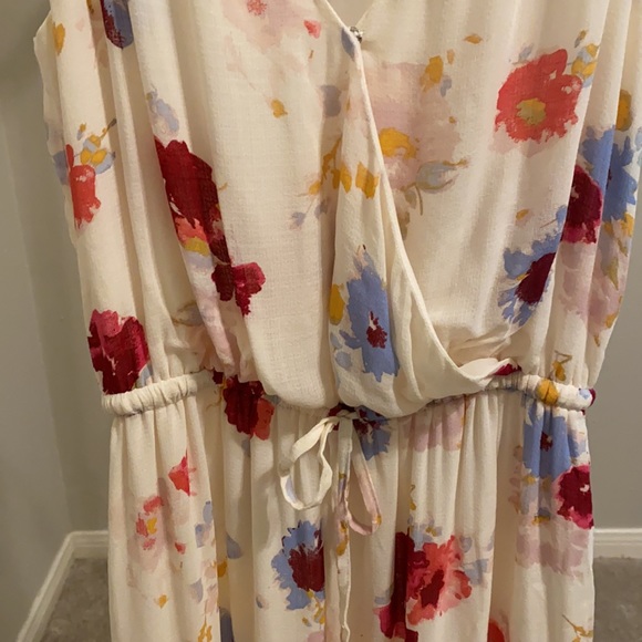 Lucky Brand Painted Floral Maxi Dress - Picture 5 of 8